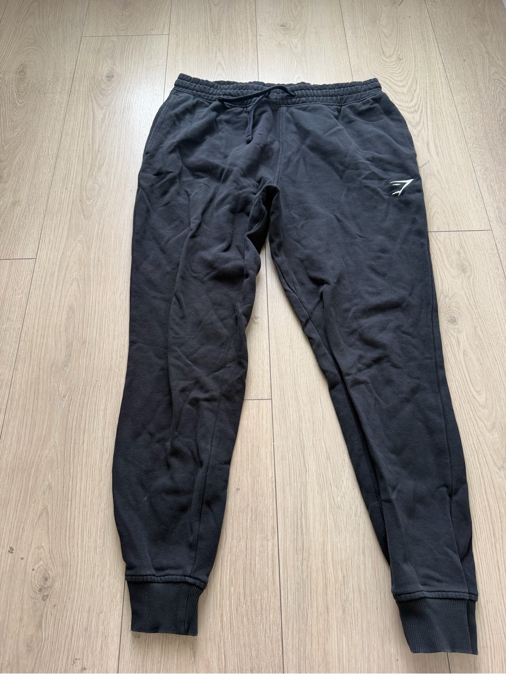 Gymshark Charcoal Gray Logo Sweatpants - Picture 2 of 3